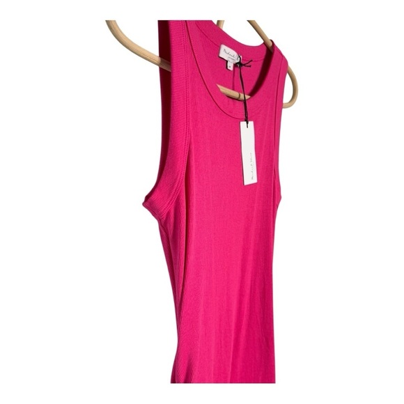 Michael Stars Demi Magenta Pink Sleeveless Ruched Tank Knit Dress SF2557P MP NEW - Picture 7 of 14